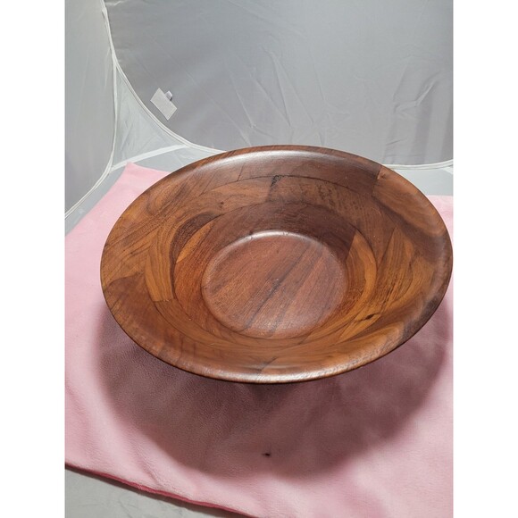 Burl Walnut #103 Billings, Missouri Wooden Bowl  12" - Picture 5 of 5